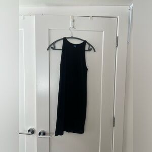 Old Navy Black Halter Sheath Midi Dress